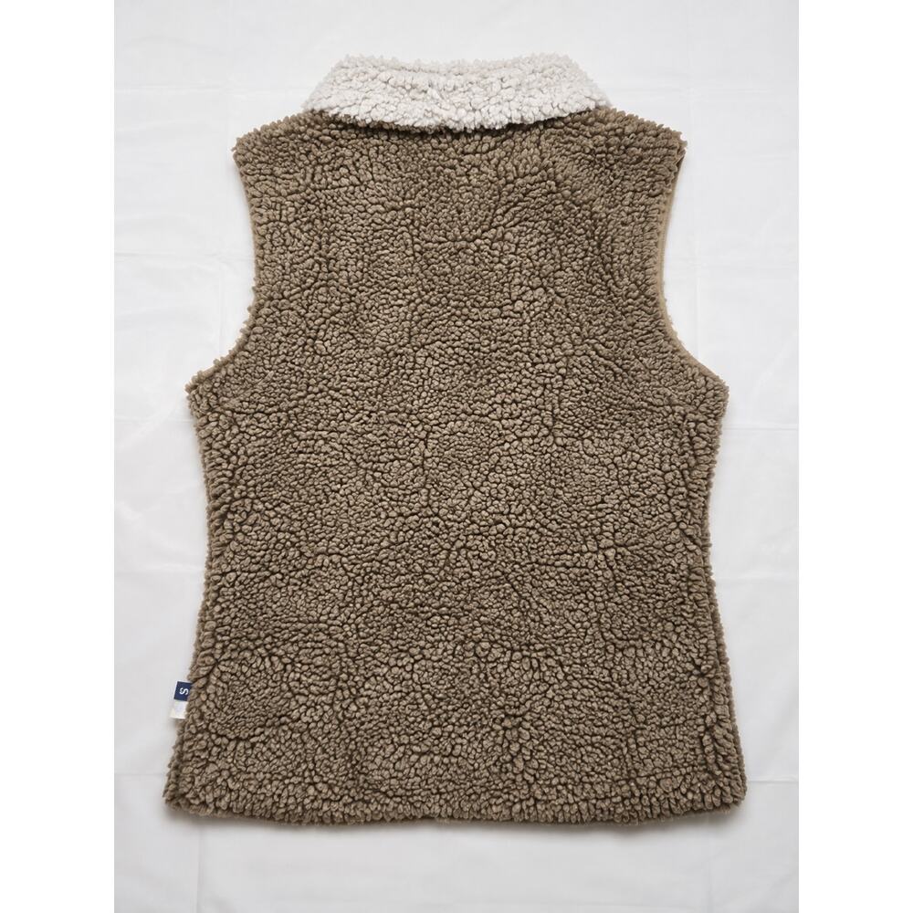 Simply Southern Tried & True Sherpa Vest Women’s Large Brown Fleece Full Zip - Picture 3 of 12